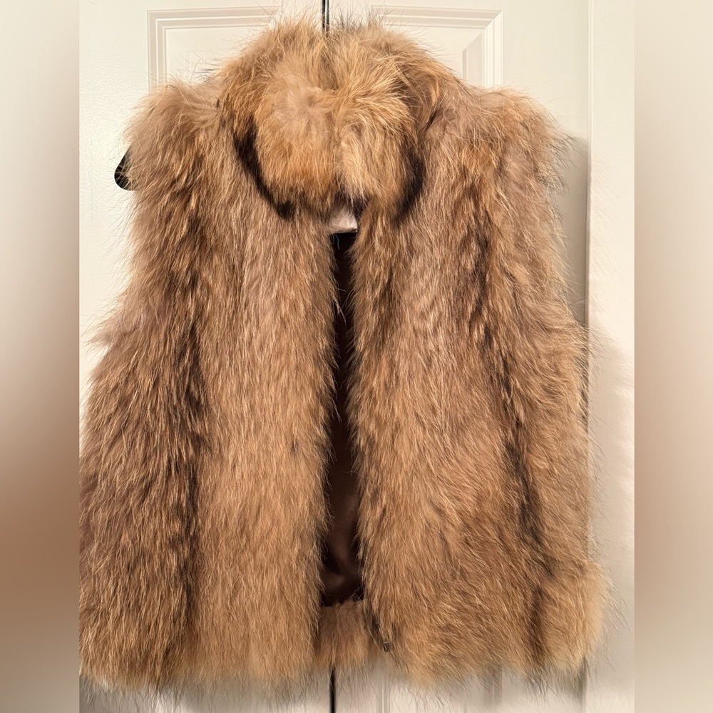 Luxury Finnish Raccoon Fur Vest